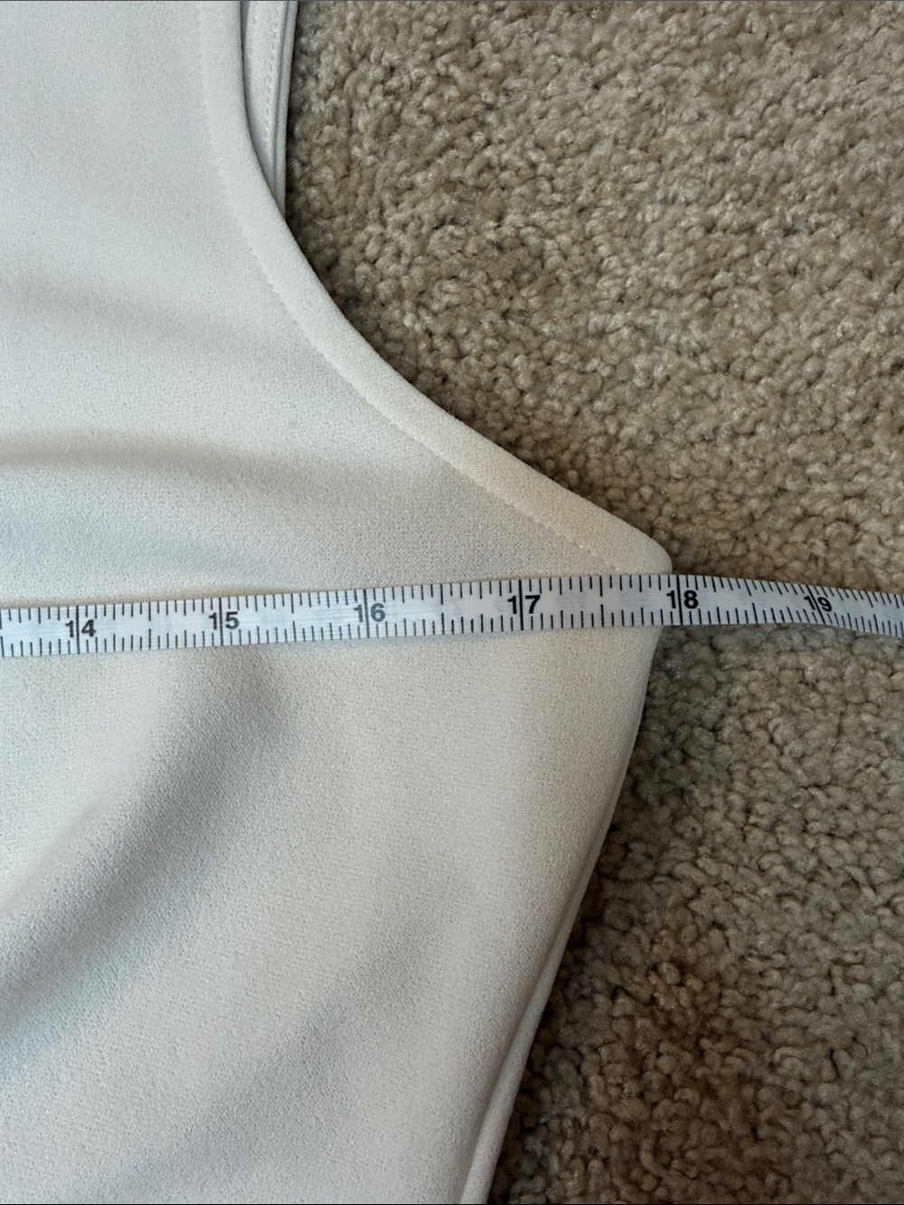 Ann Taylor Cream Sleeveless Tie-Back Tank Top - Picture 5 of 7